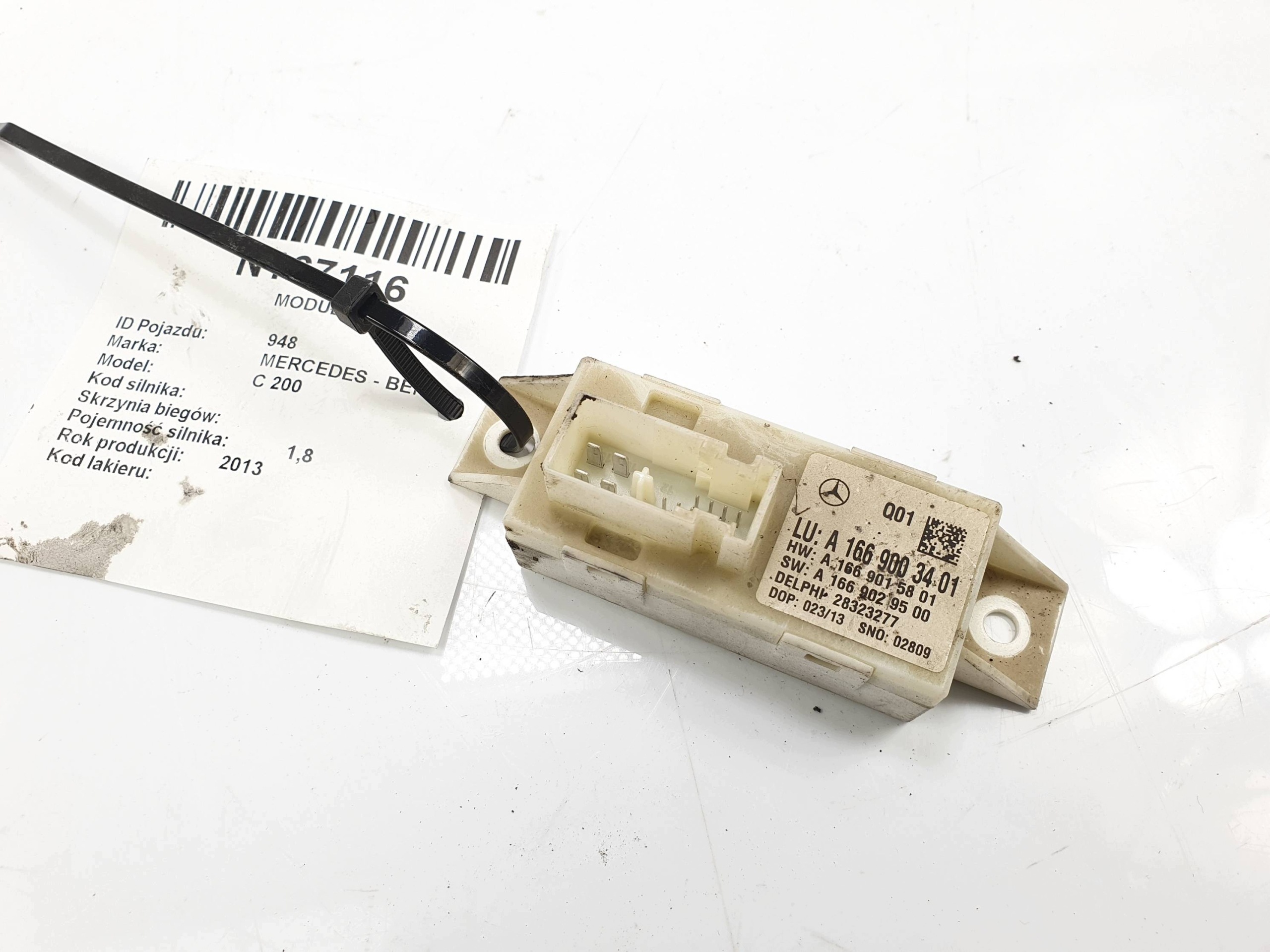 module A1669003401 MERCEDES - BENZ C 200 2013