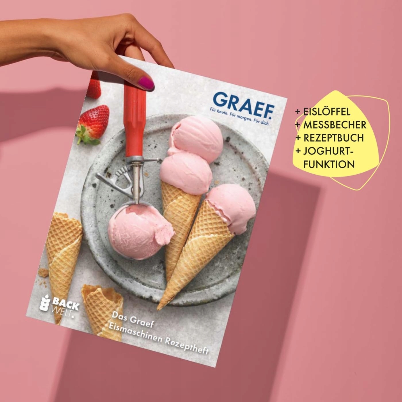 GRAEF Maszyna Do Lodów IM700 Wysoka Wydajność Domowe Lody — miniatura 7