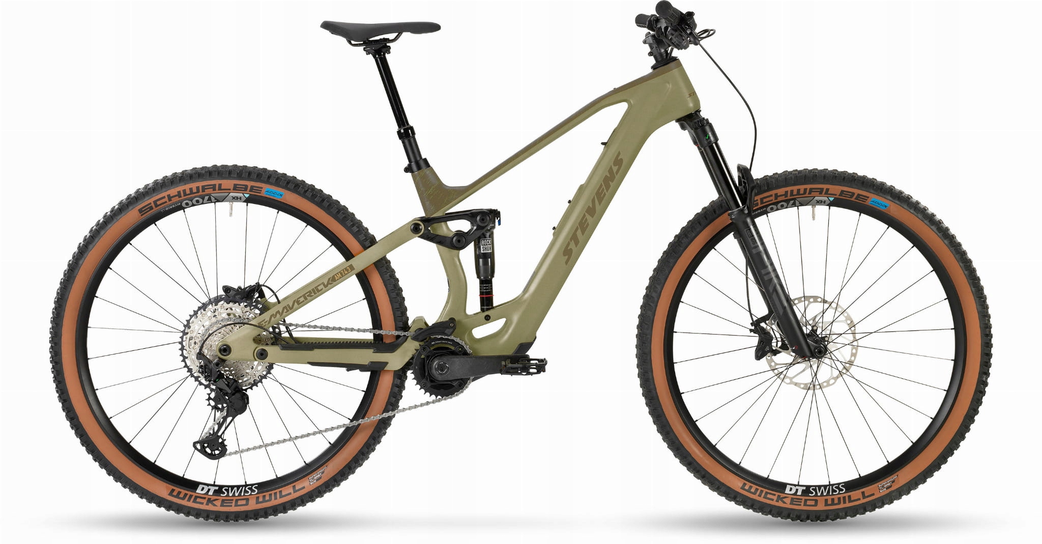 Rower elektryczny Stevens E-Maverick Am 7.4.3 Light Olive, R4 (L)