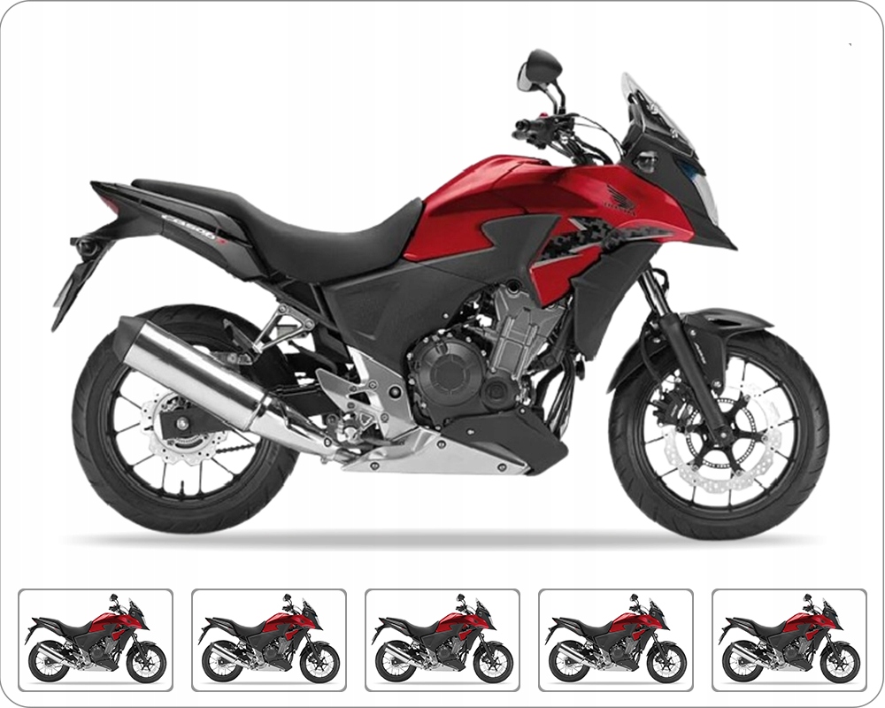 Samolepky Na Motocykl Juula Pro Honda Cb 500 X 2013-2014 Červené R4C