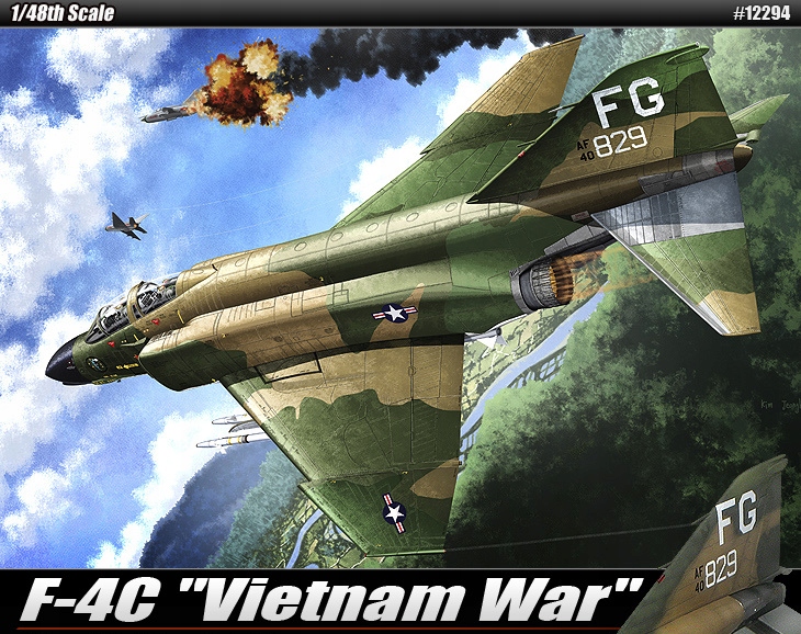 F-4 C Phantom II Vietnam War 1:48 Academy 12294