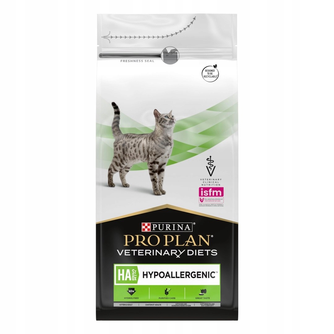 Levně Purina Pro Plan Veterinary Diets Ha Hypoallergenic Cat 1,3kg Pro Plan Veterinární Dieta pro Kočky Ha Hypoalergenní 1,3kg