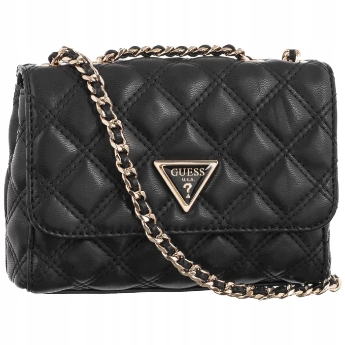 Dámská prošívaná kabelka Guess Giully II mini 2 comp HWQG95 Černá