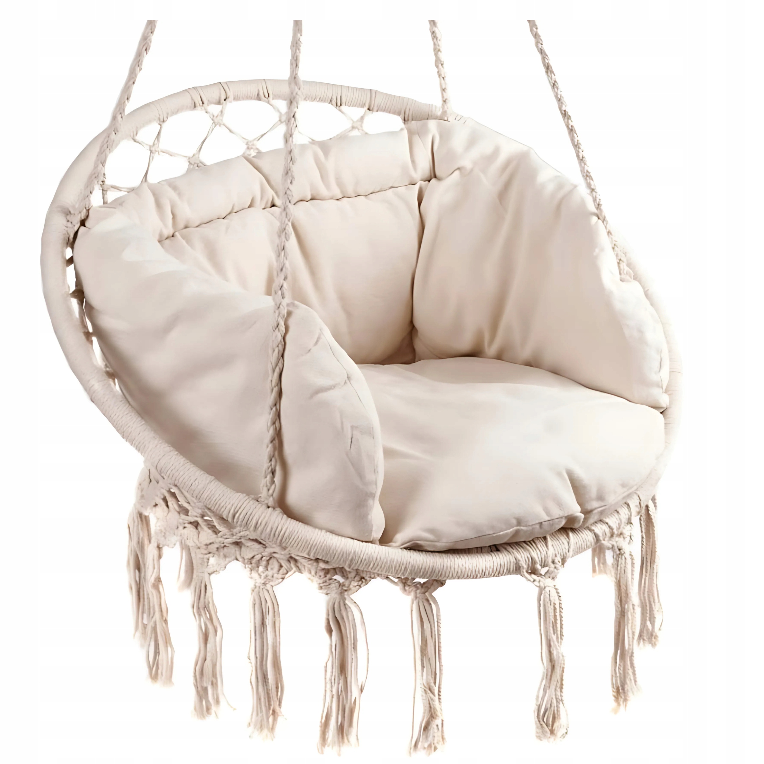 Fotel Wiszący Huśtawka Ogrodowa Bocianie Gniazdo Do Domu Z Poduszką DY01