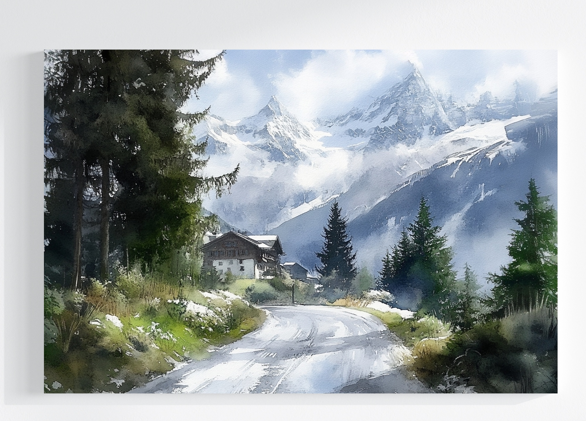 Obraz Na Plátně Canvas Krajina Švýcarsko Alpy Hory Jungfrau Cesta 120x80