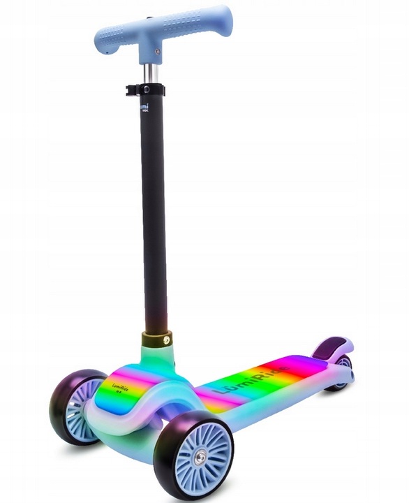 Składana Balansowa Hulajnoga Trójkołowa Lumiride Led Niebieska 0202404