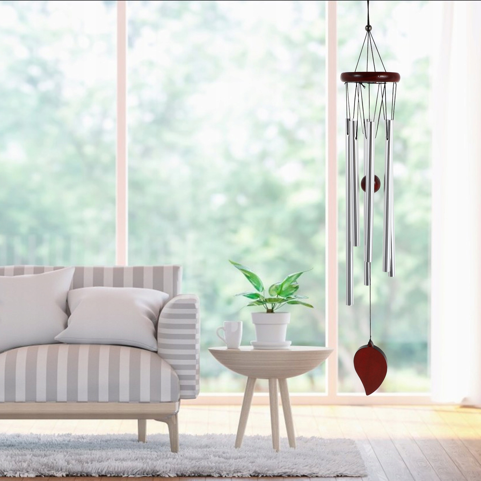 DREWNIANY DZWONEK WIATROWY ZEWNĘTRZNY CHIMLES DE Marka bez marki