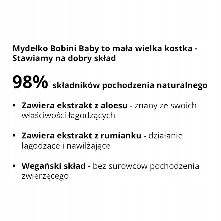 Bobini Baby Hypoalergiczne Mydło w Kostce dla Dzieci i Niemowląt 12szt Stan opakowania oryginalne