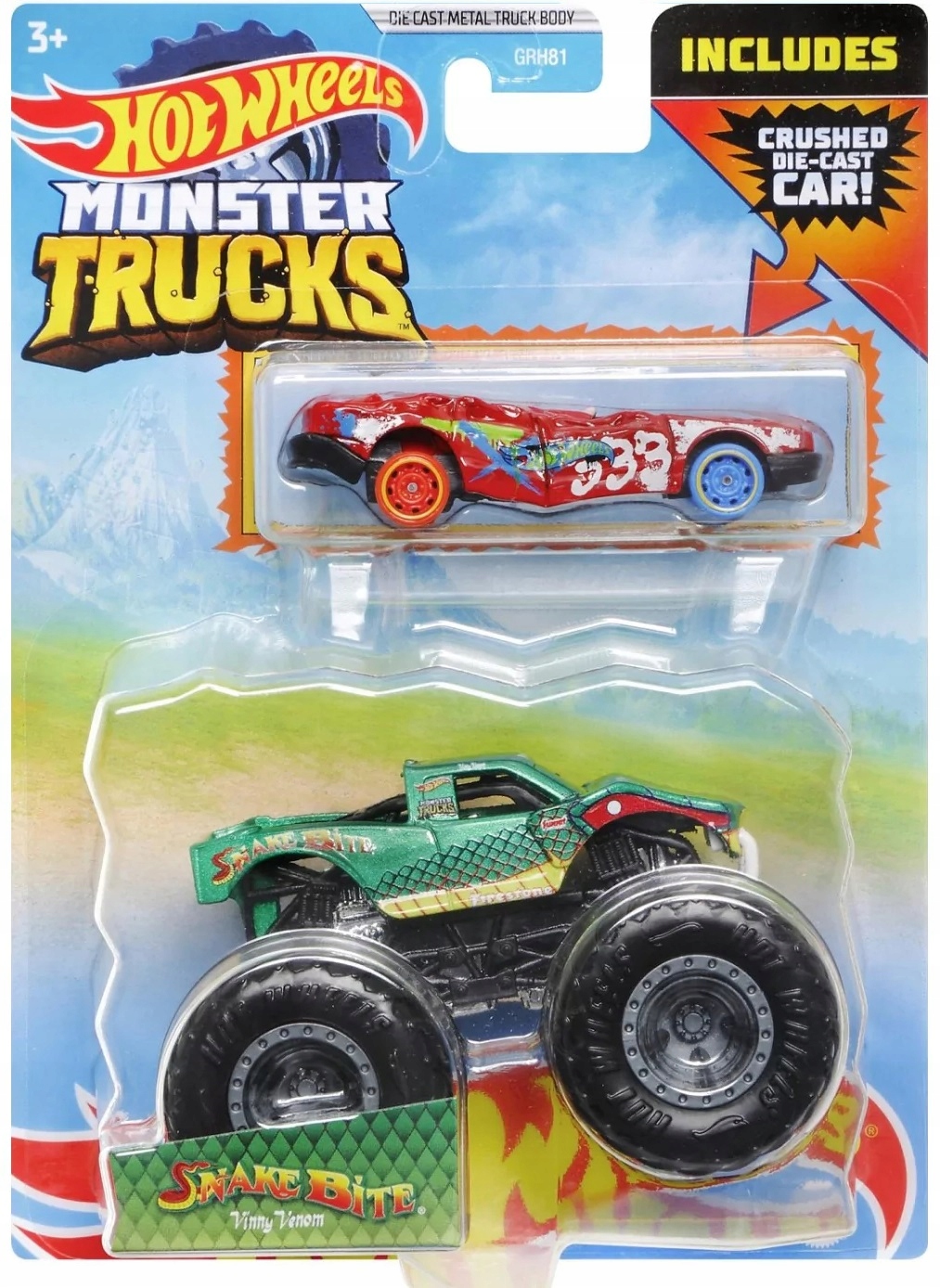 

Snake Bite Truck Hot Wheels 1:64 Monster Trucks