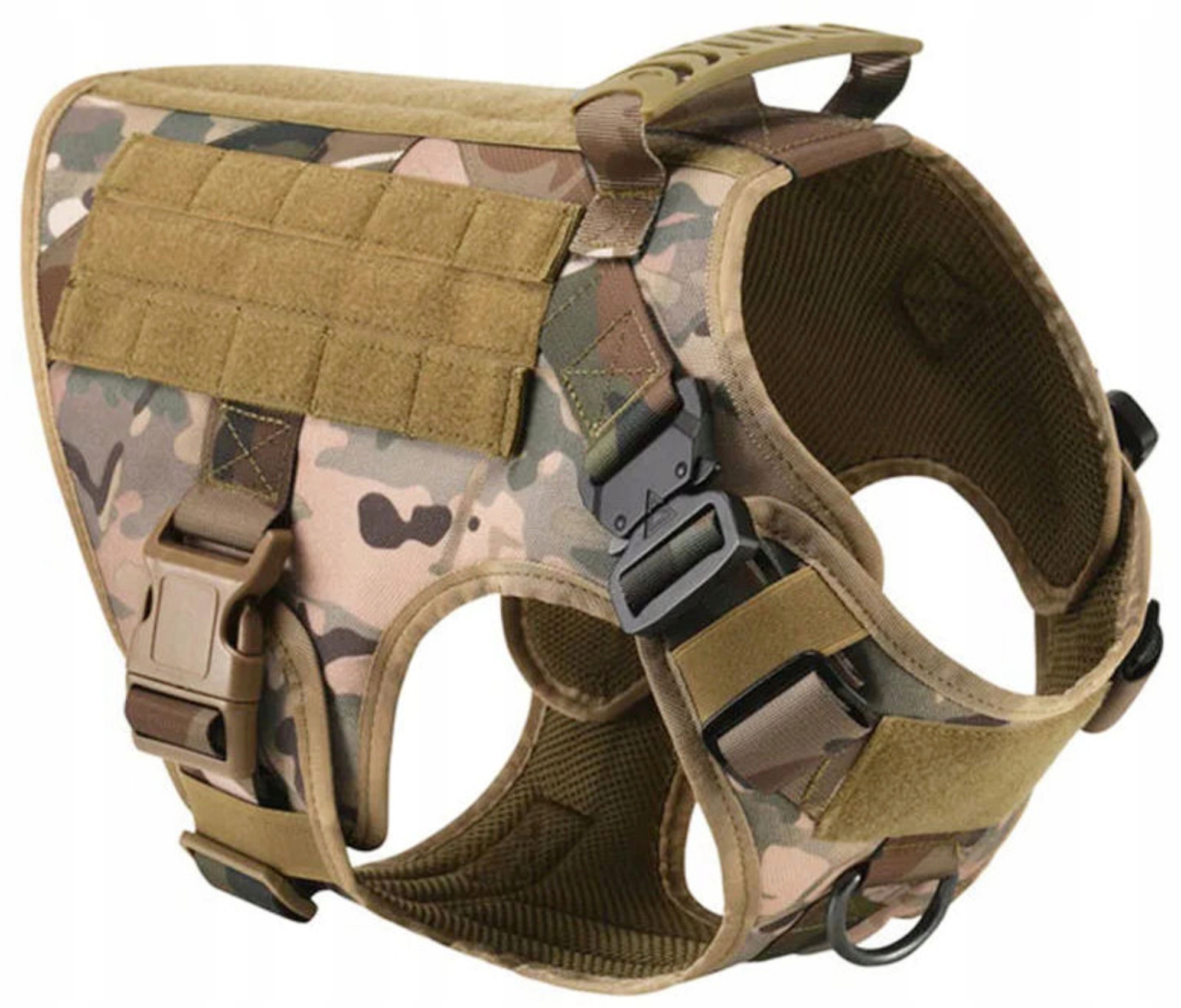 Szelki Taktyczne Uprząż treningowa regulowana podchwyt Dla Psa Moro S