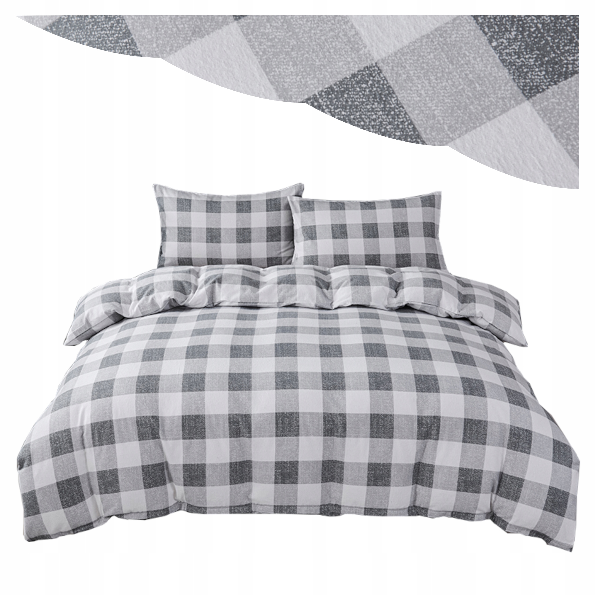 Pościel Flanelowa 160x200 Komplet Pościeli 100% Bawełna Gruba i Ciepła