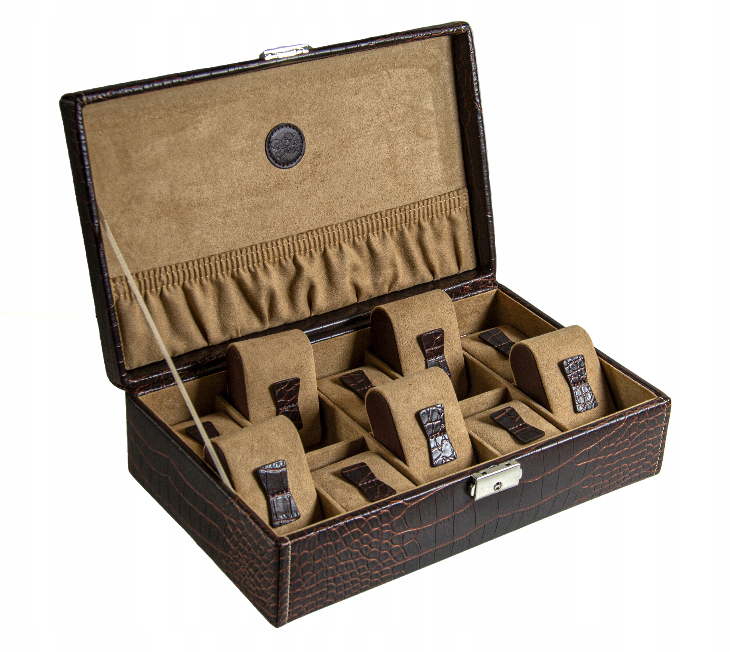 Pudełko skórzane 10 zegarków LeCroc super jakość I Model LeCroc