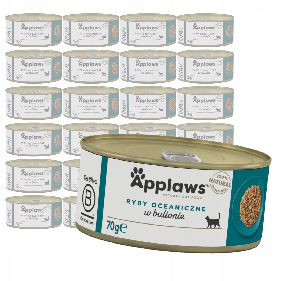 Applaws Cat Mokré Krmivo Pro Kočky 24x70 g Oceánské ryby v vývaru