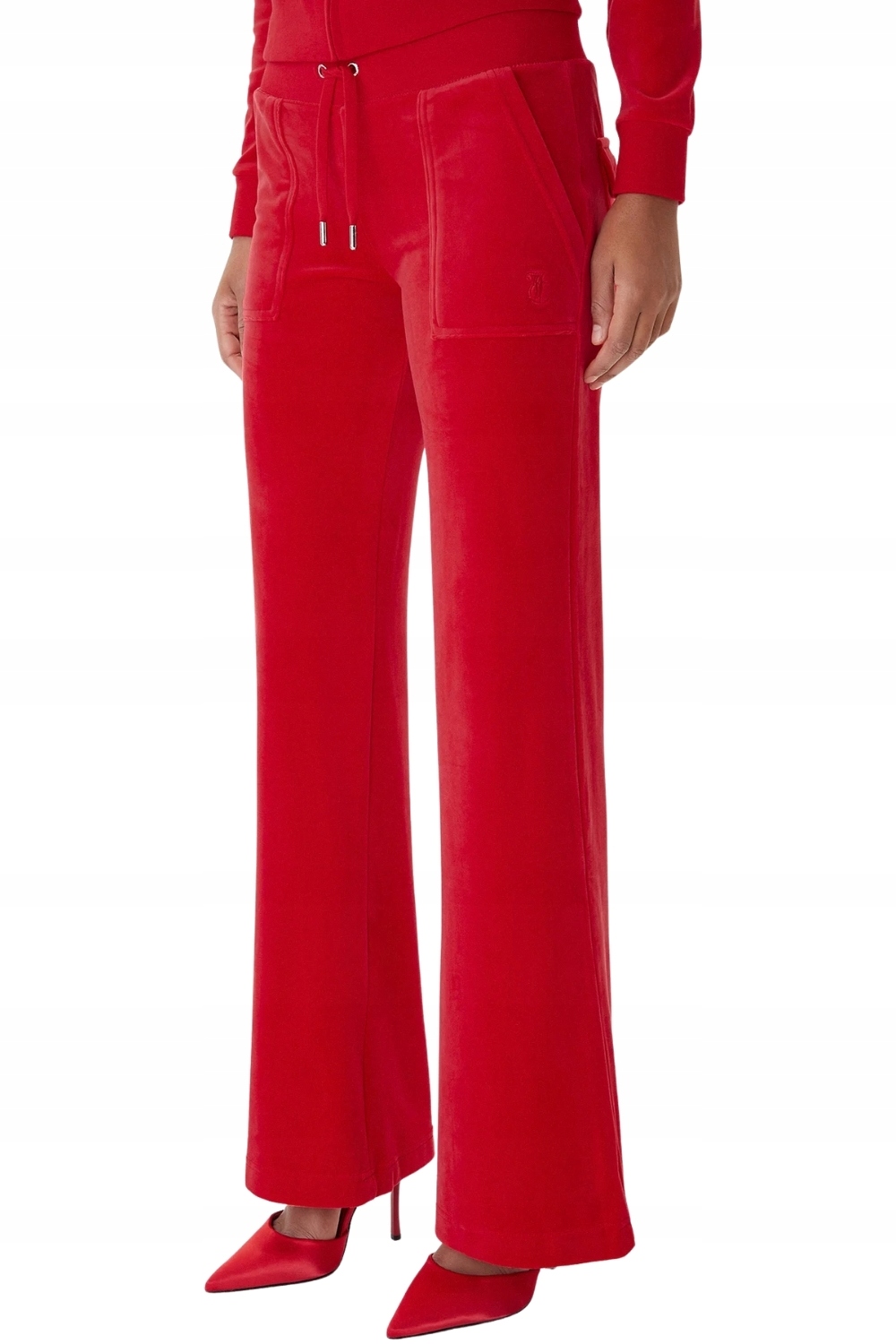 Juicy Couture Červené dámské tepláky Layla Low Rise Pocket M