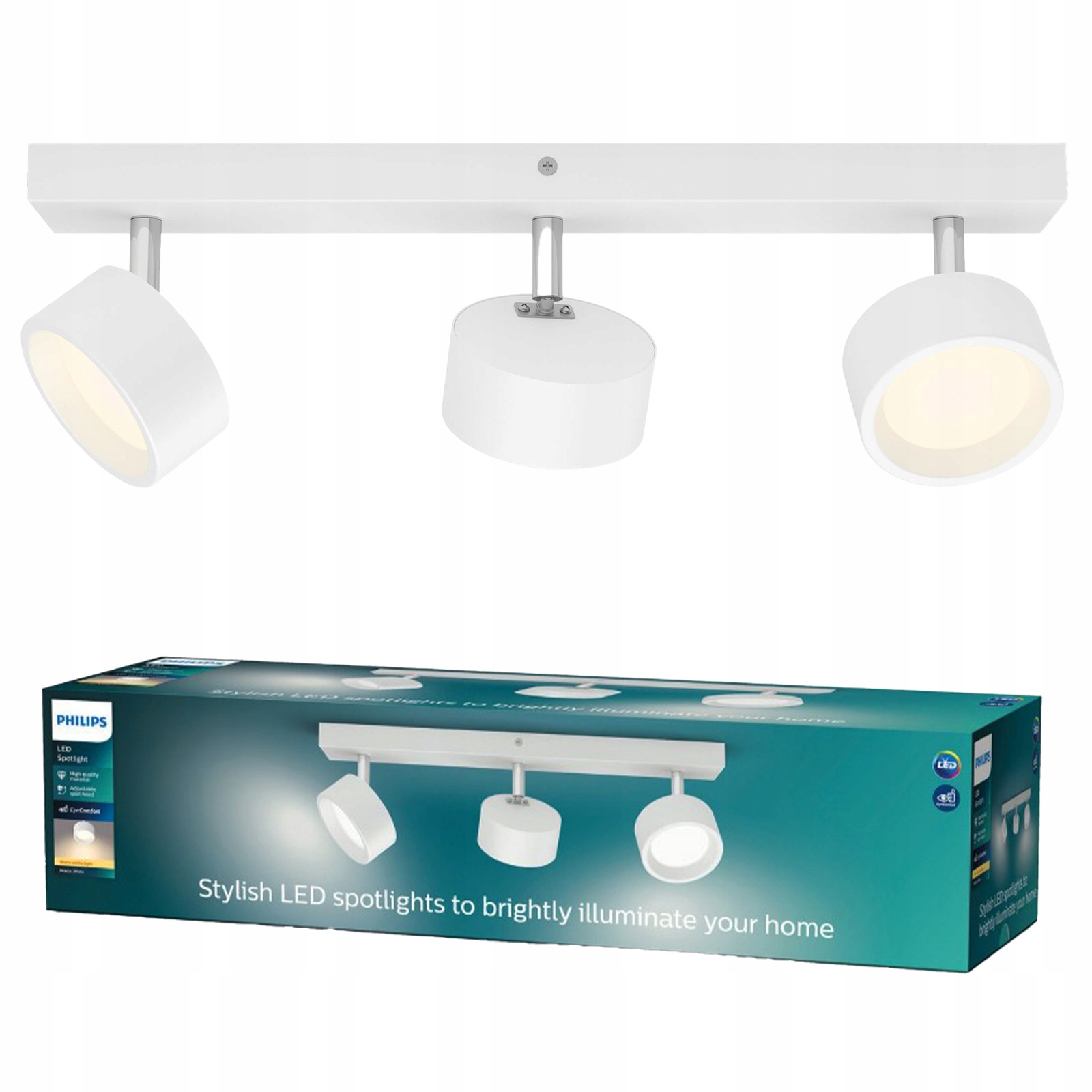 Stropná lampa Led reflektor 16.5W 1650lm 2700K Biela Bratia Philips