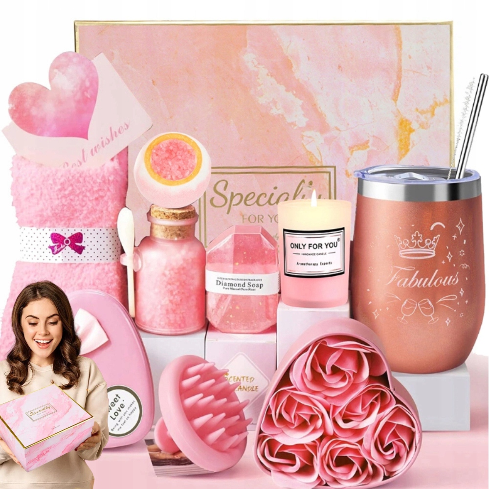 Kosz Zestaw Box Prezentowy Dla Kobiety Dla Mamy, Córki