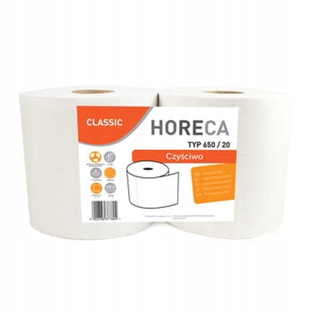Horeca Classic Čisticí Utěrka papír typ 650/20 2 role 2-vrstvé