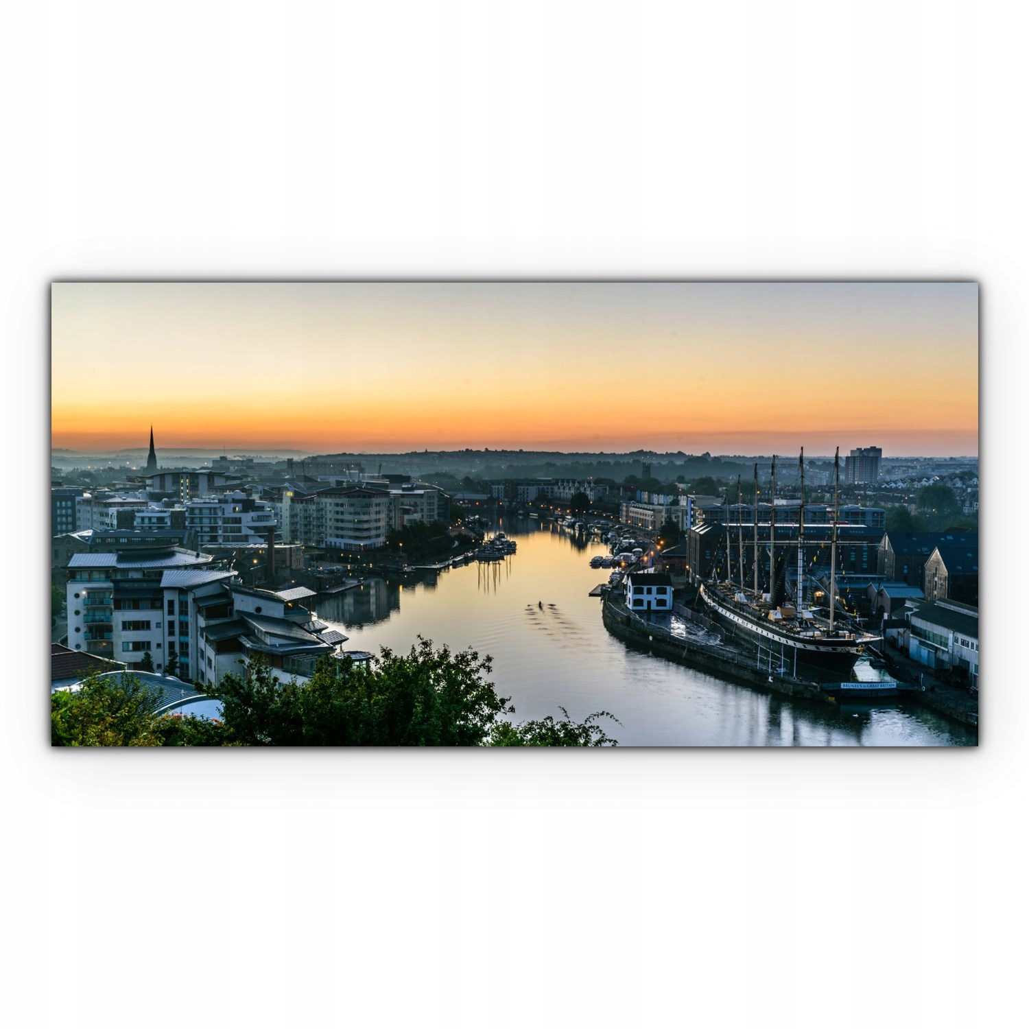 

Obraz canvas na ścianę 120x60 Miasto Wschód Słońca
