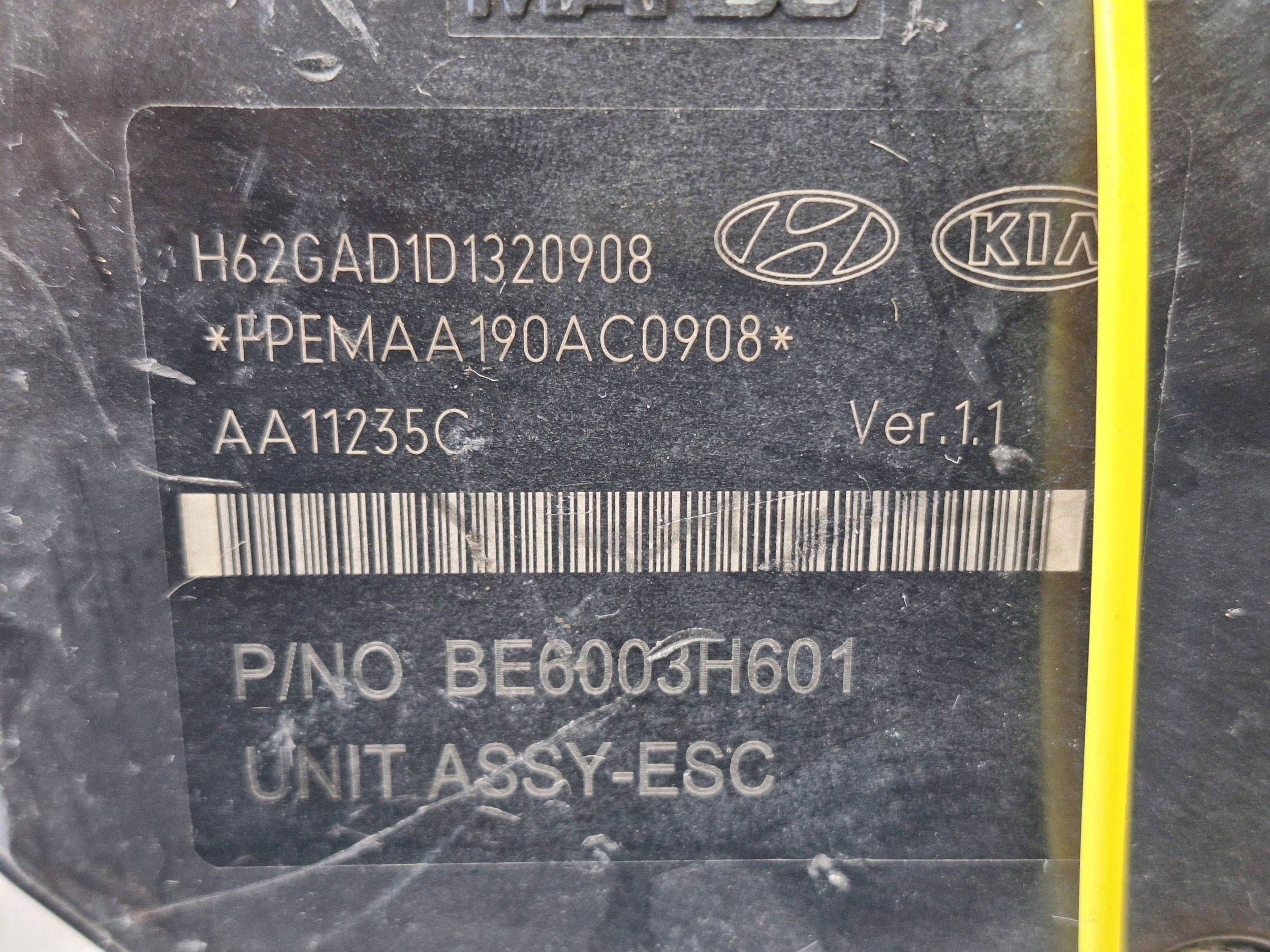 pump control unit ABS BE6003H601 58920-1R200 HYUNDAI ACCENT IV 11
