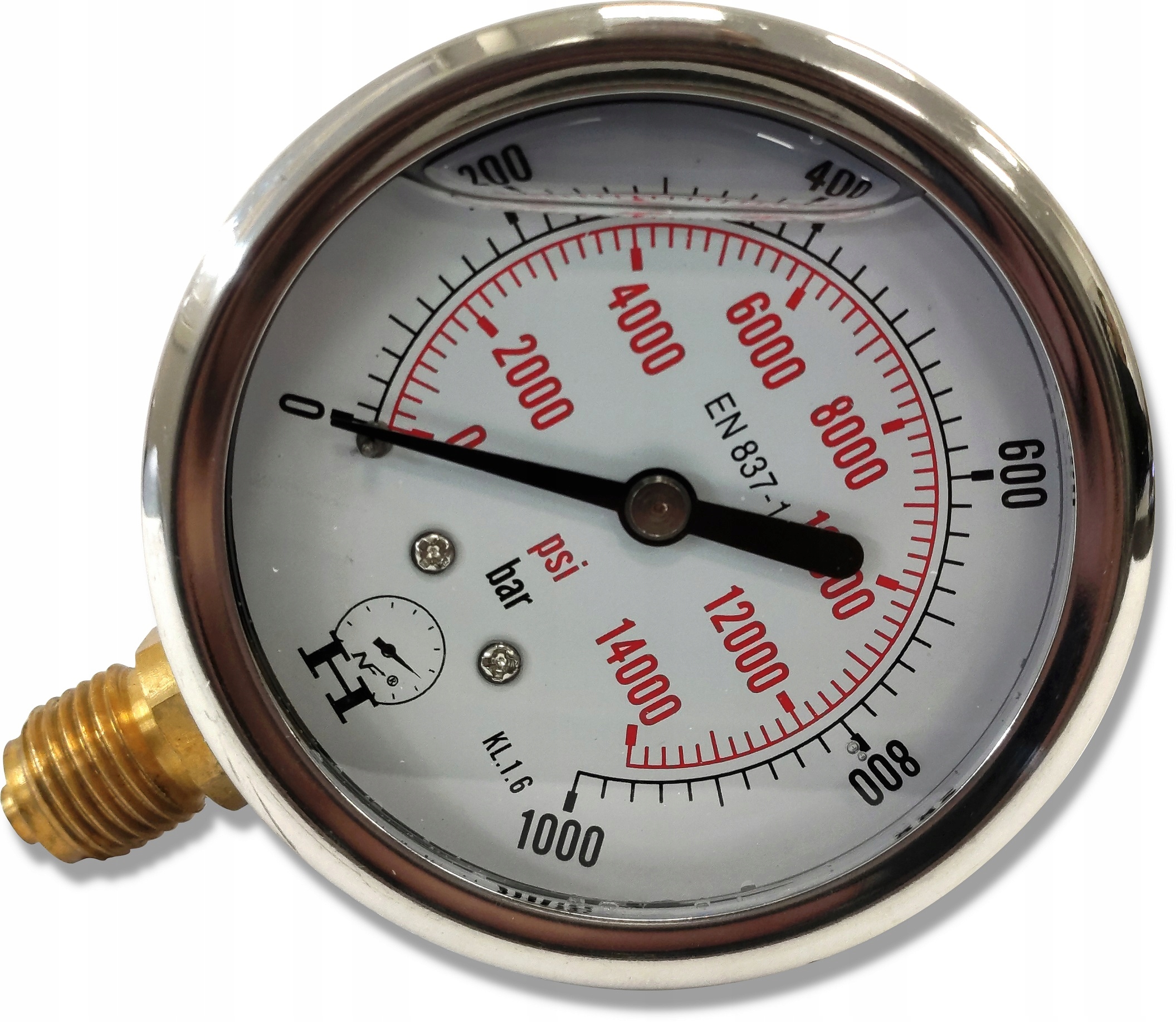 

Manometr Hydr Ciśnieniomierz 0-1000 Bar Dolny