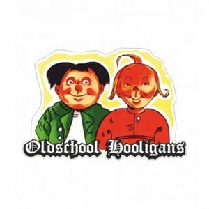 

Oldschool Hooligans naklejka retro vintage