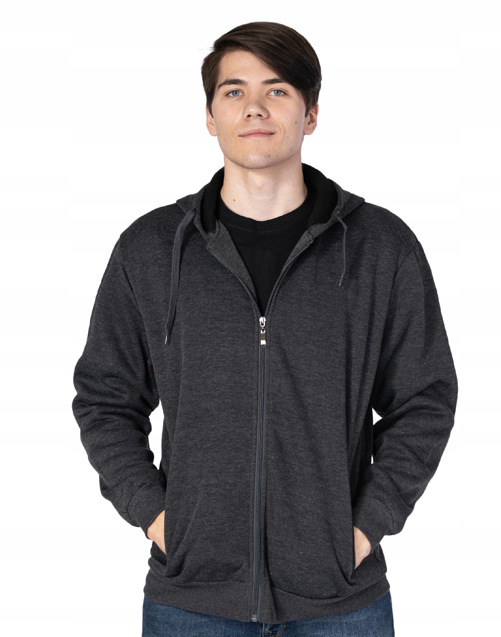 

Ciepła Bluza Męska Rozsuwana z Kapturem 2678-3 3XL