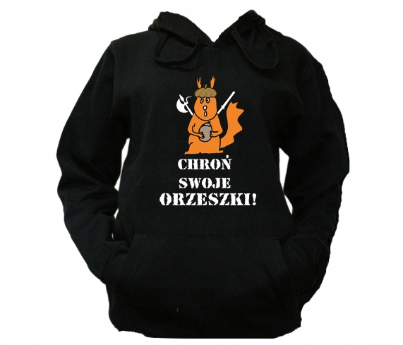 

XL Bluza Kaptur Damska Wiewiórki Chroń Orzeszki