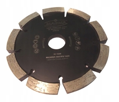 

Tarcza Diamentowa 125mm Bruzdownica 10mm Do Rowków