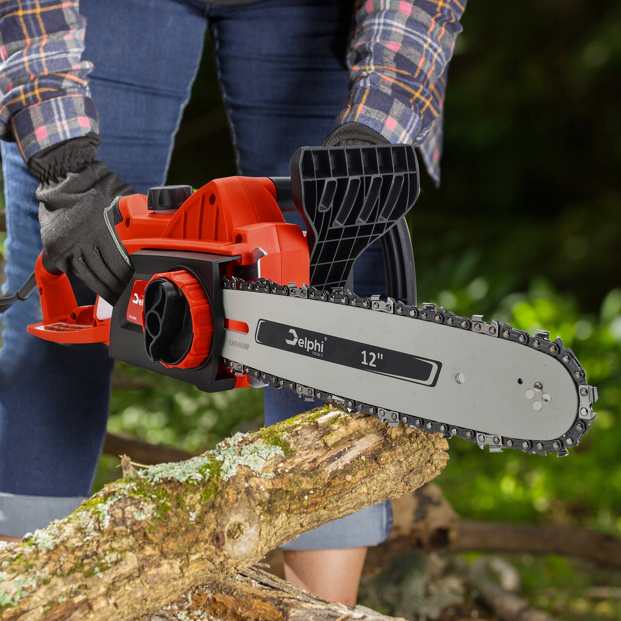 PIŁA ŁAŃCUCHOWA ELEKTRYCZNA 2200W PILARKA + ZESTAW Podziałka łańcucha ('') 3/8''