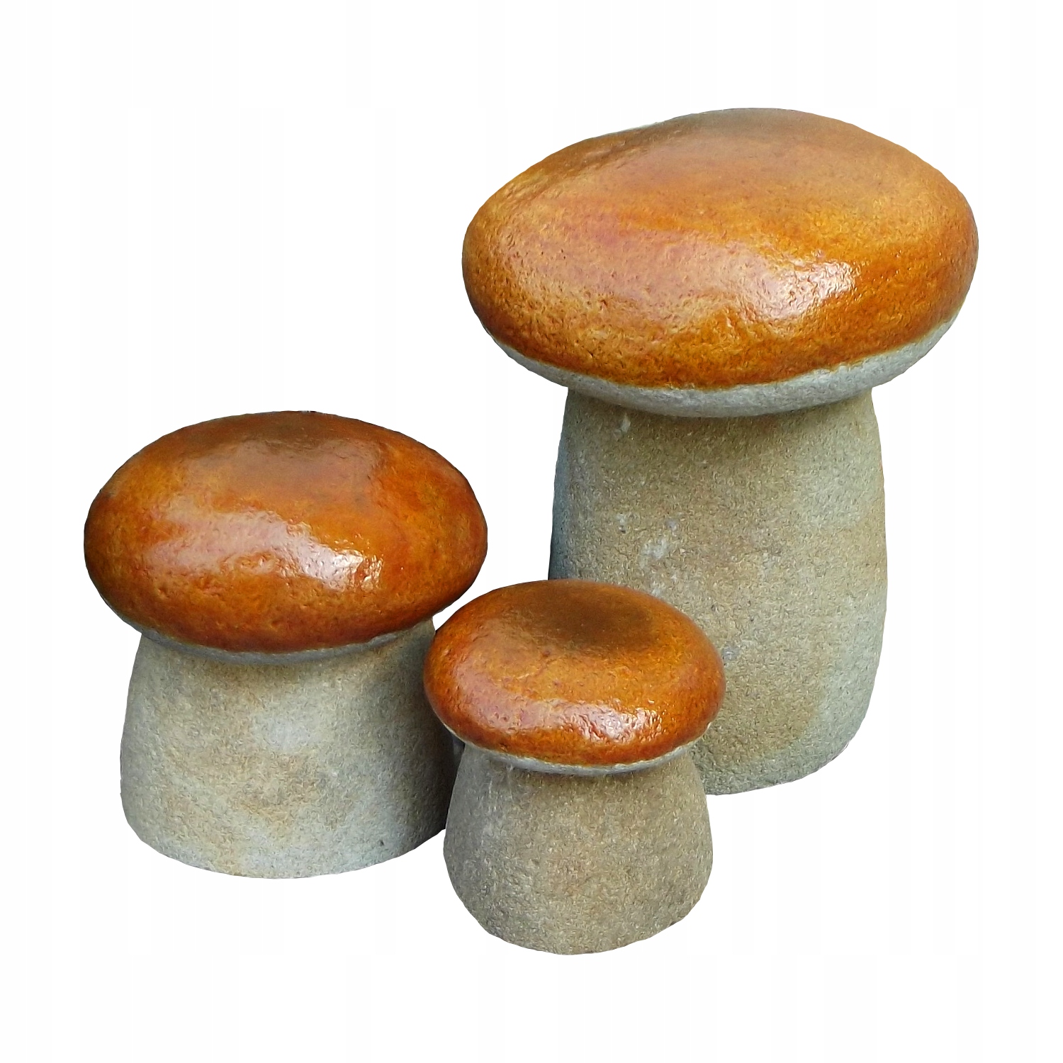 

figurki ogrodowe grzybki zestaw 3 sztuki