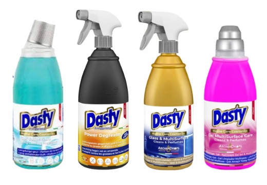 Levně Dasty Sada domácí chemie – sklo, podlahy, Wc, odmašťovač