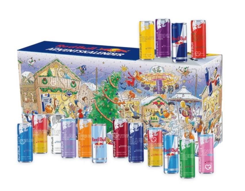 Levně Red Bull Adventní kalendář 24x250 ml Vánoční sada Limited Edition