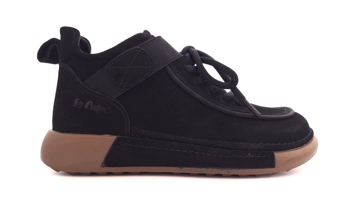 Dámské kotníkové boty barefoot tenisky nubuk černé Lee Cooper 4604L r36