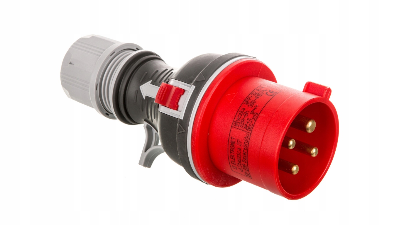 

Elektromet Wtyczka Siłowa IP44 4P 32A 400V Gumowa