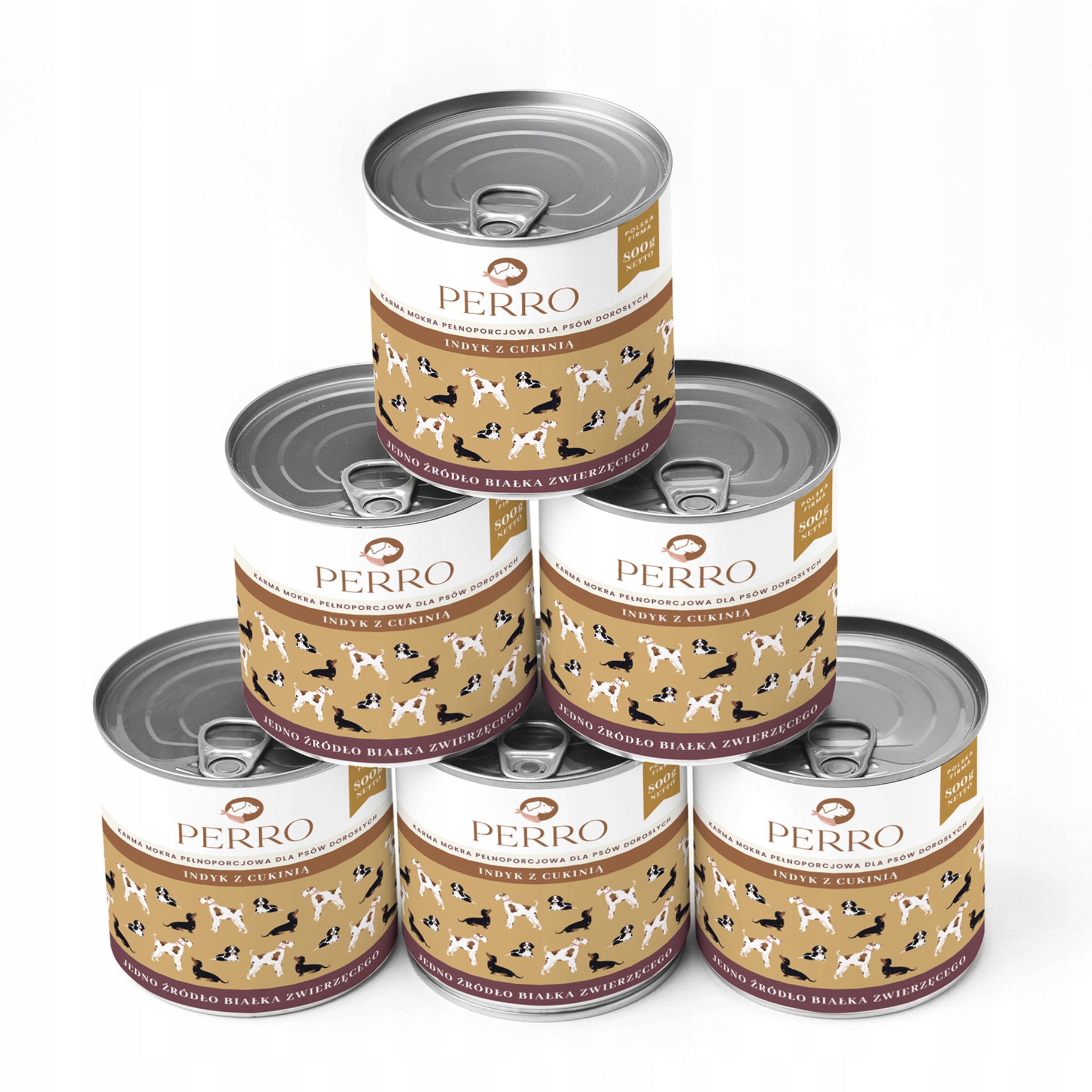 Levně Perro Monoproteinové Krmivo Krůta pro psy s krůtou a cuketou 6x400g