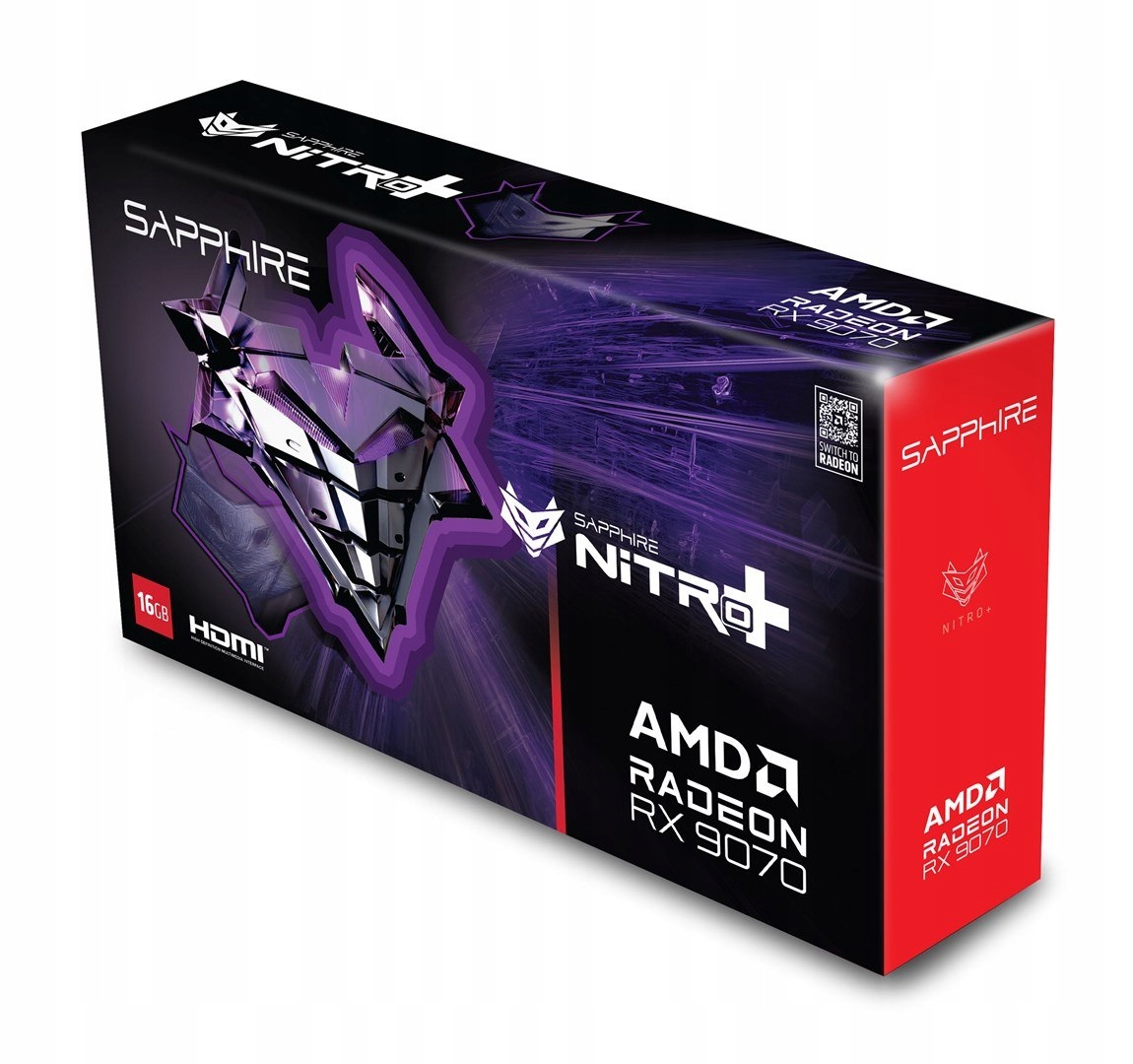 Karta graf. Sapphire Nitro+ Rx 9070 Gaming Oc 16GB
