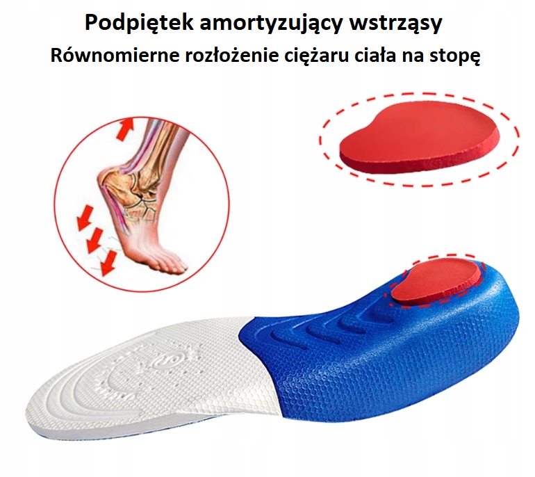 KOREKCYJNE WKŁADKI DO BUTÓW PŁASKOSTOPIE JUNIOR XL Płeć chłopcy dziewczynki