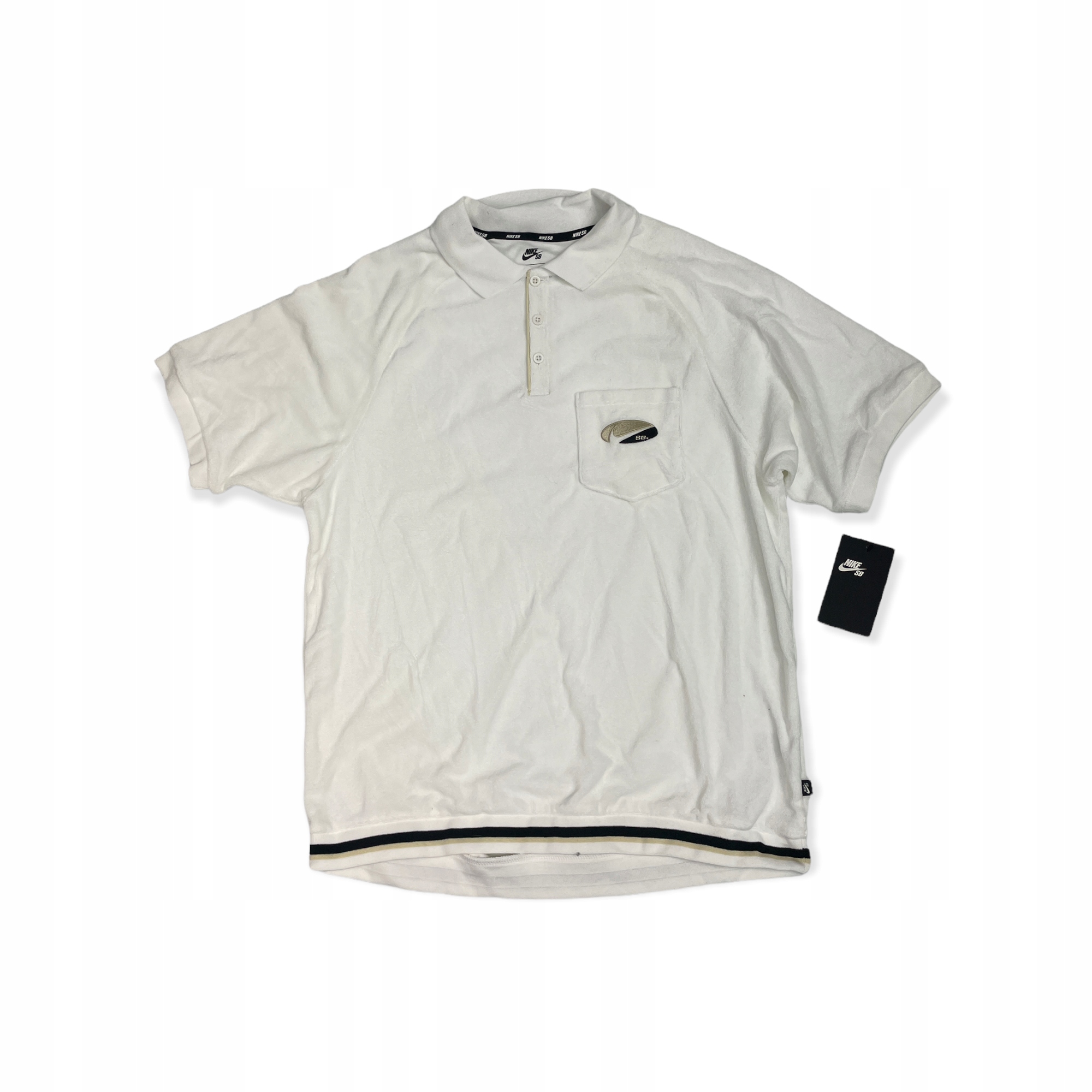 Bílé tričko pánské tričko bílé Nike Sb M