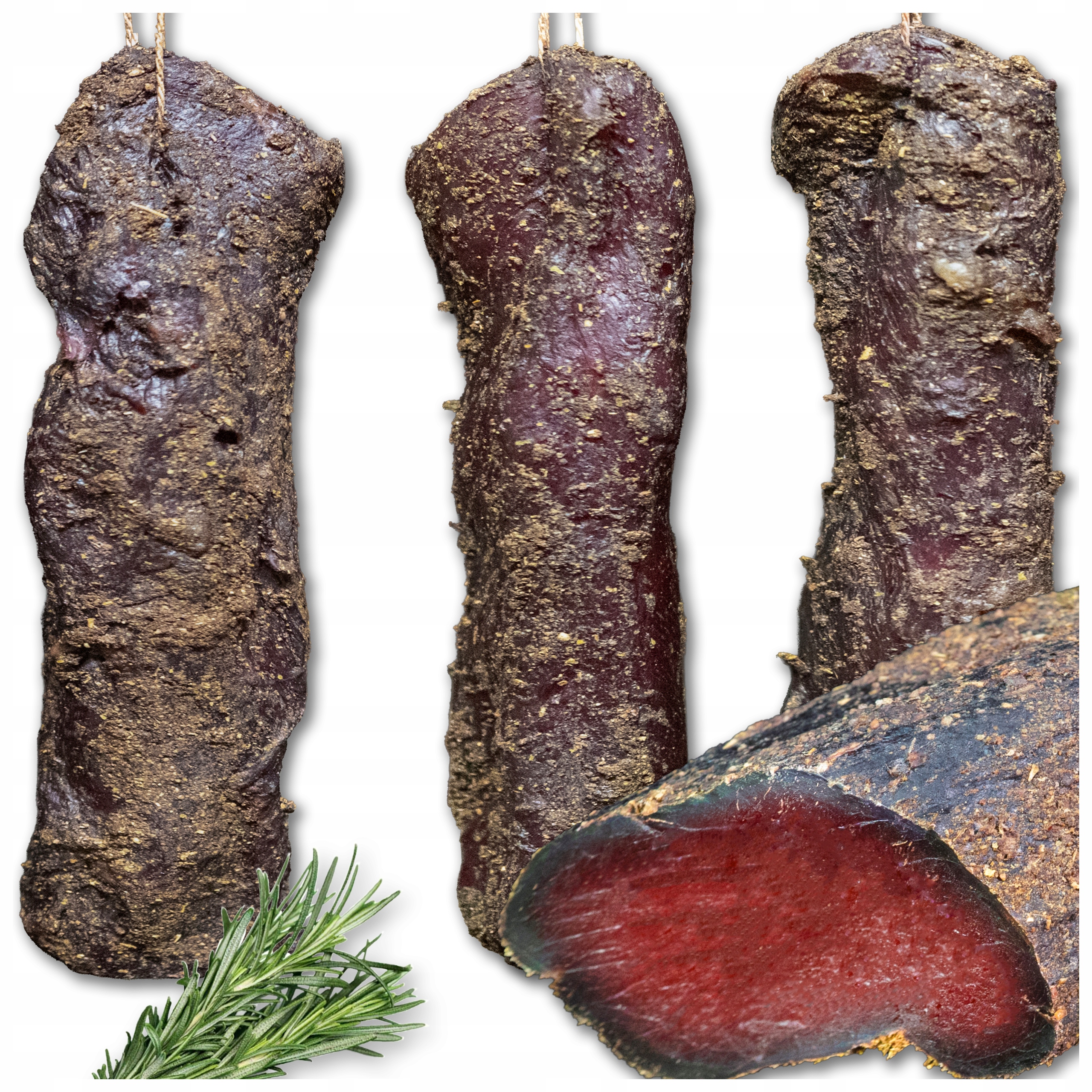 Levně Jelení šunka Zvěřina uzeniny výrobky ze zvěřiny zrající 200 g