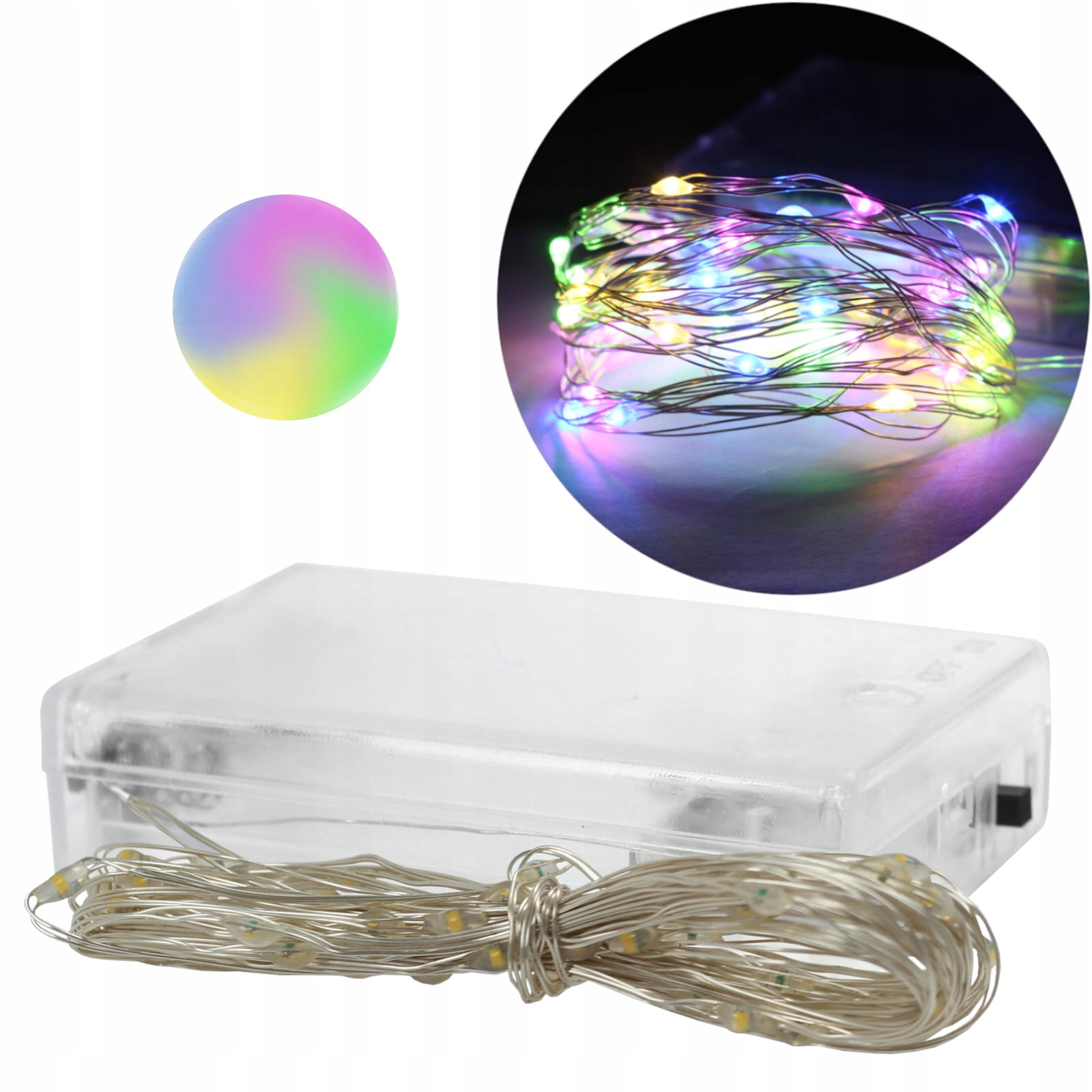 

Lampki choinkowe 50 Led na baterie R6 5m