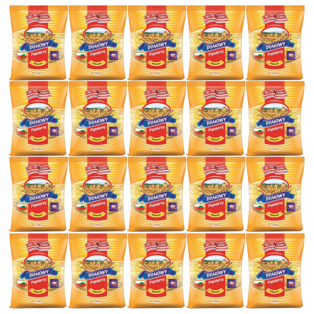 Levně Arc-pol Těstoviny Populární kolečka 250 g x 20 kusů