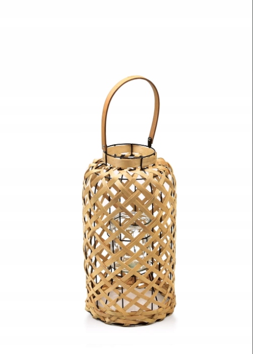 Lampion dekoracyjny bambusowy Lucie Natural 40cm