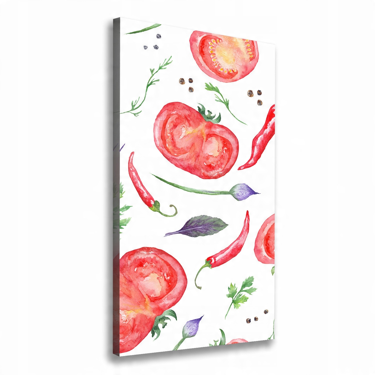 

Nowoczesny obraz canvas na ramie Warzywa 70x140 cm