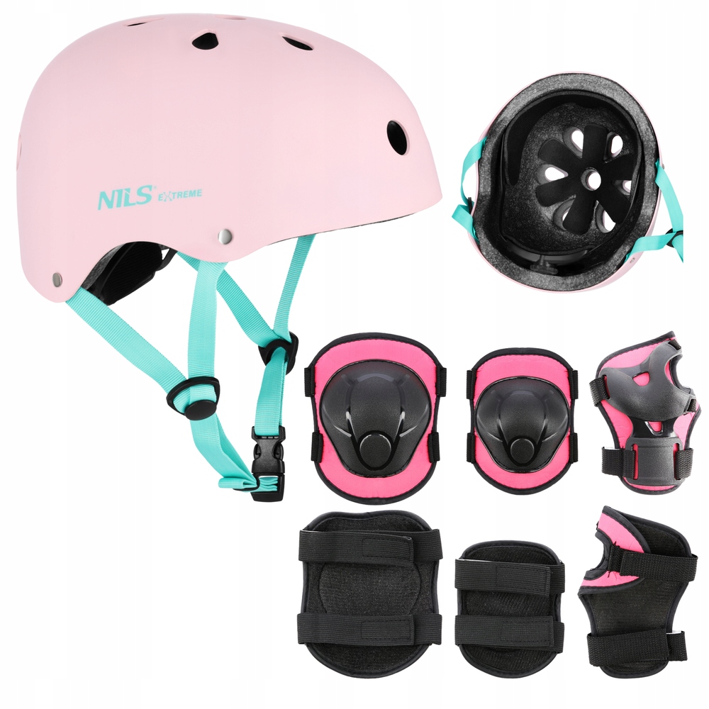 Cyklistická přilba nastavitelná chrániče Komplet na kolečkové brusle Kolo Skateboard Xs
