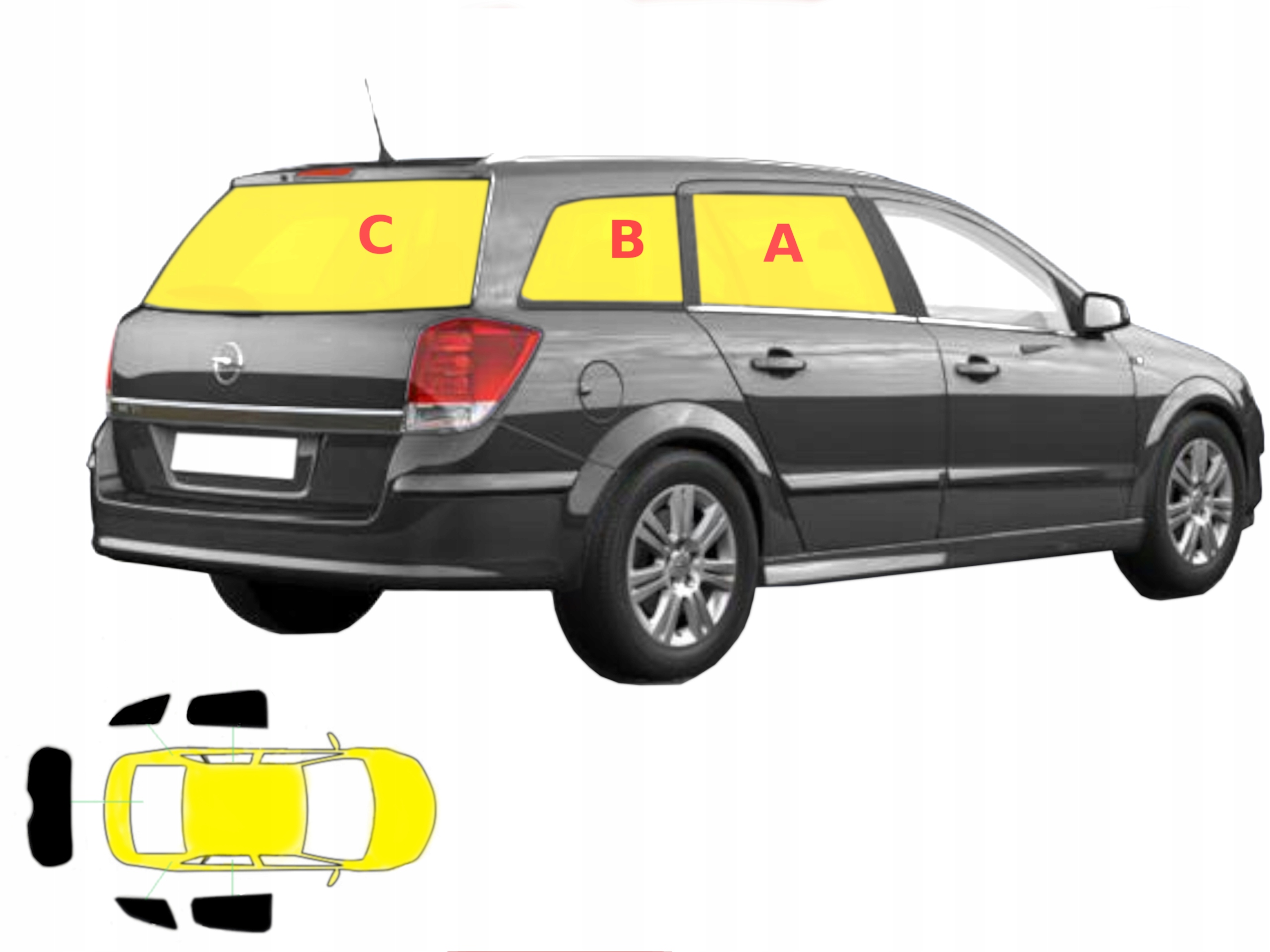 

Dedykowane zasłonki przeciwsłoneczne Astra H kombi