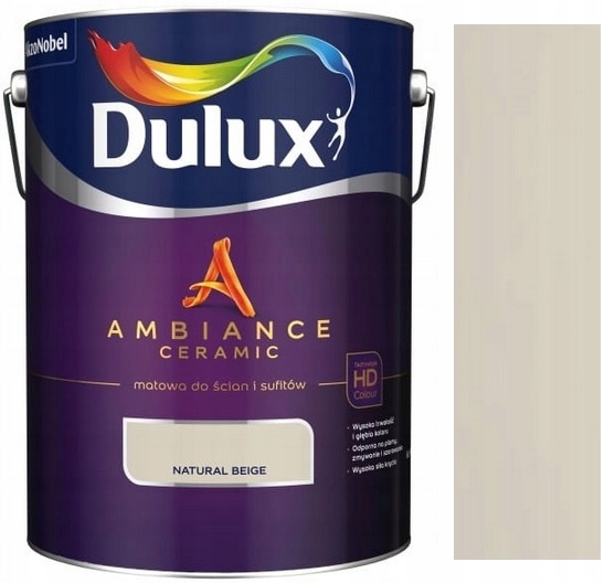 Dulux Ambiance Ceramic Farba Ceramiczna Do Ścian Natural Beige 5L