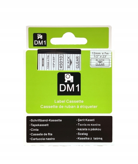 

Taśma do Dymo 45010 S0720500 12mm 7m przezroczysta