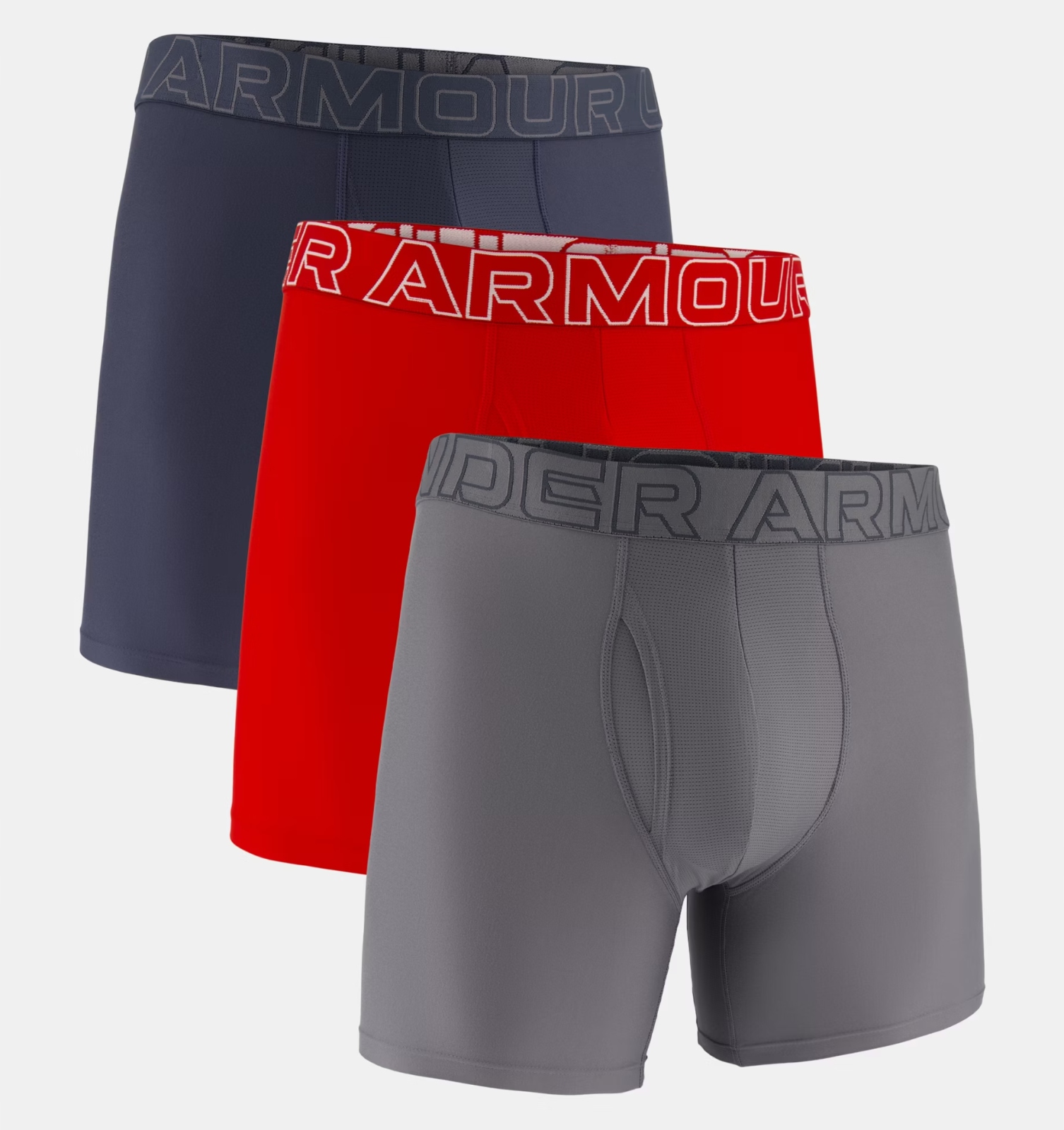 Boxerky, tanga, slipy Under Armour Performance Tech Solid 6in 3pk