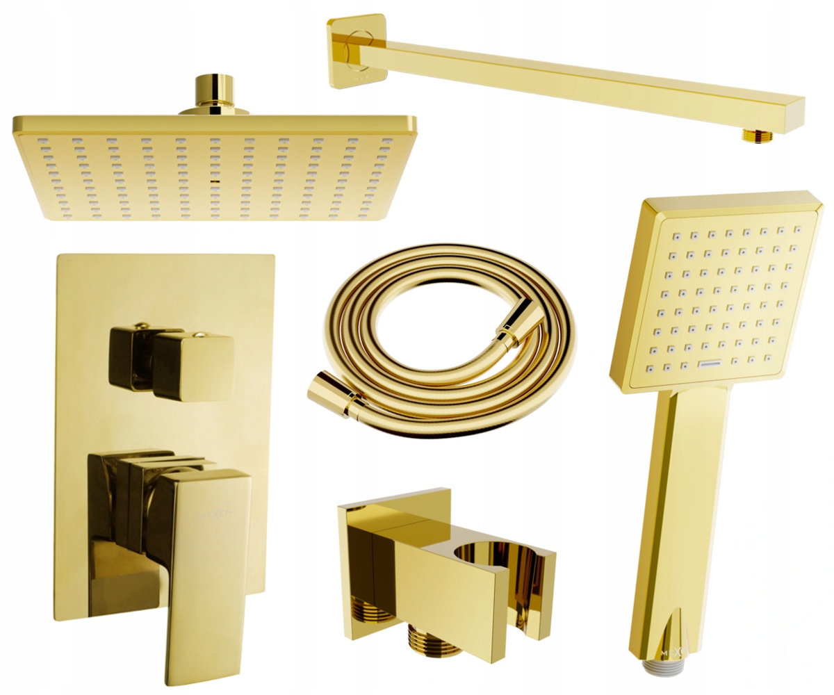 

Mexen Uno DR45 Zestaw Podtynkowy Prysznicowy Złoty