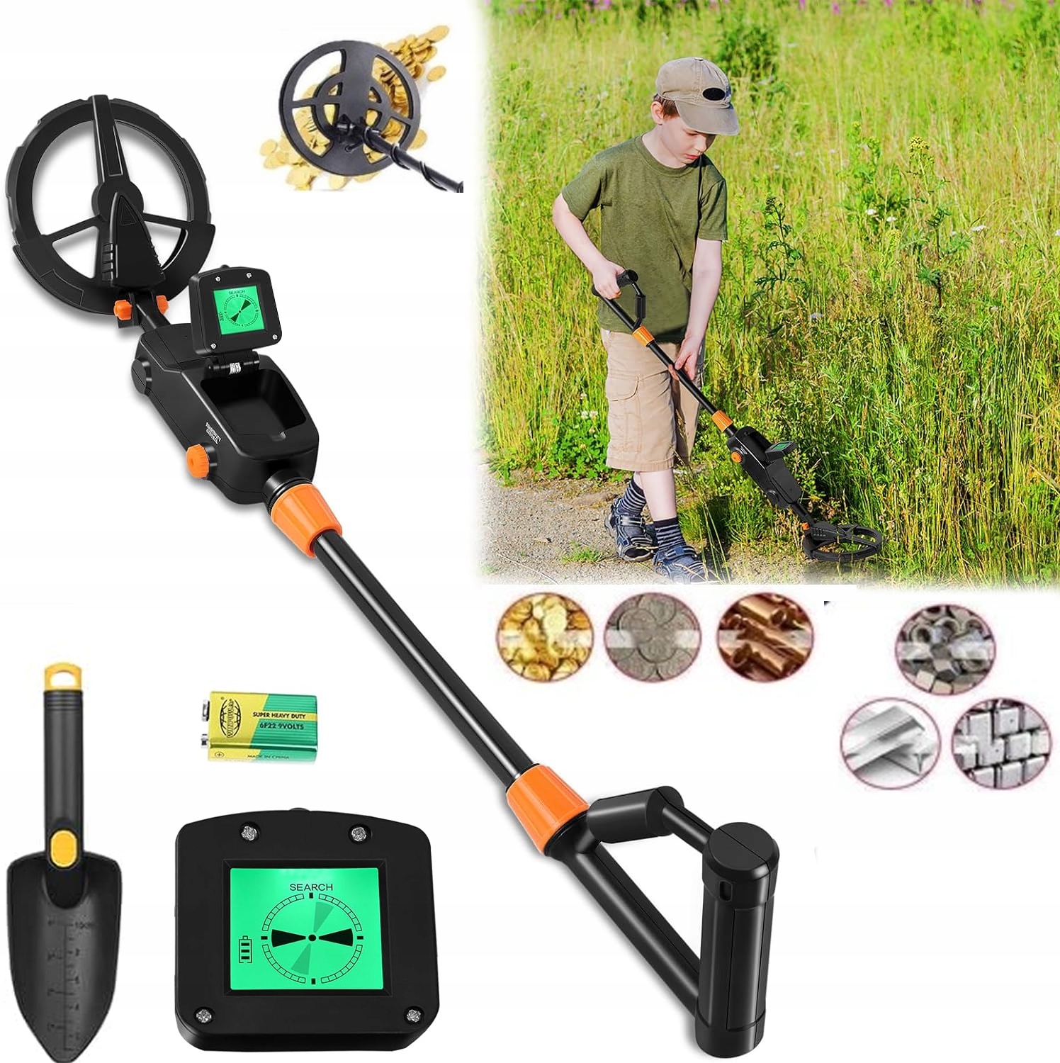 Profesionální LCD Detektor Kovů Pro Děti I Dospělé